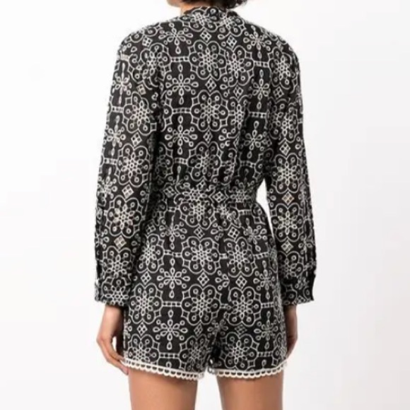 BAUM UND PFERDGARTEN Nixie Organic Cotton Eyelet Romper - Picture 3 of 3